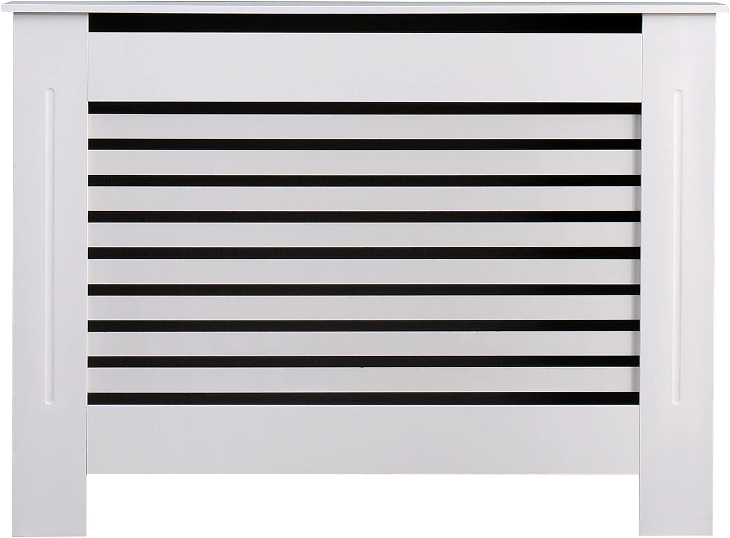 AVC Designs Kensington Radiator Cover Cabinet – Horizontal Slats, 5 Size Options & 5 Colours | Freestanding MDF, Custom Fit