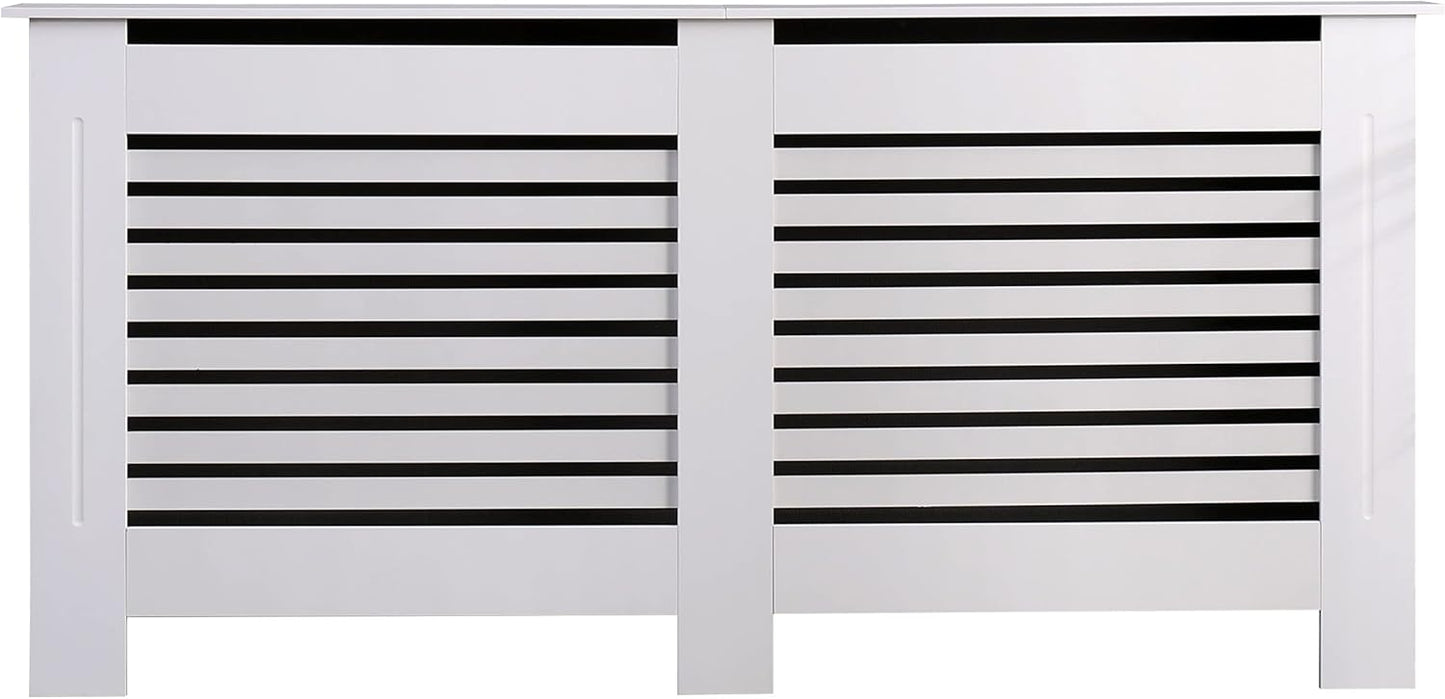 AVC Designs Kensington Radiator Cover Cabinet – Horizontal Slats, 5 Size Options & 5 Colours | Freestanding MDF, Custom Fit