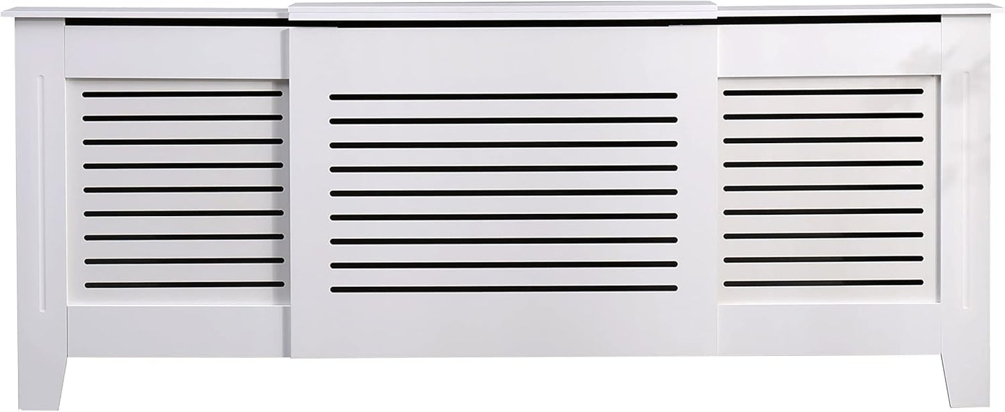 AVC Designs Kensington Radiator Cover Cabinet – Horizontal Slats, 5 Size Options & 5 Colours | Freestanding MDF, Custom Fit