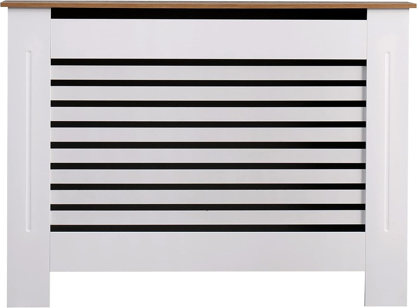 AVC Designs Kensington Radiator Cover Cabinet – Horizontal Slats, 5 Size Options & 5 Colours | Freestanding MDF, Custom Fit