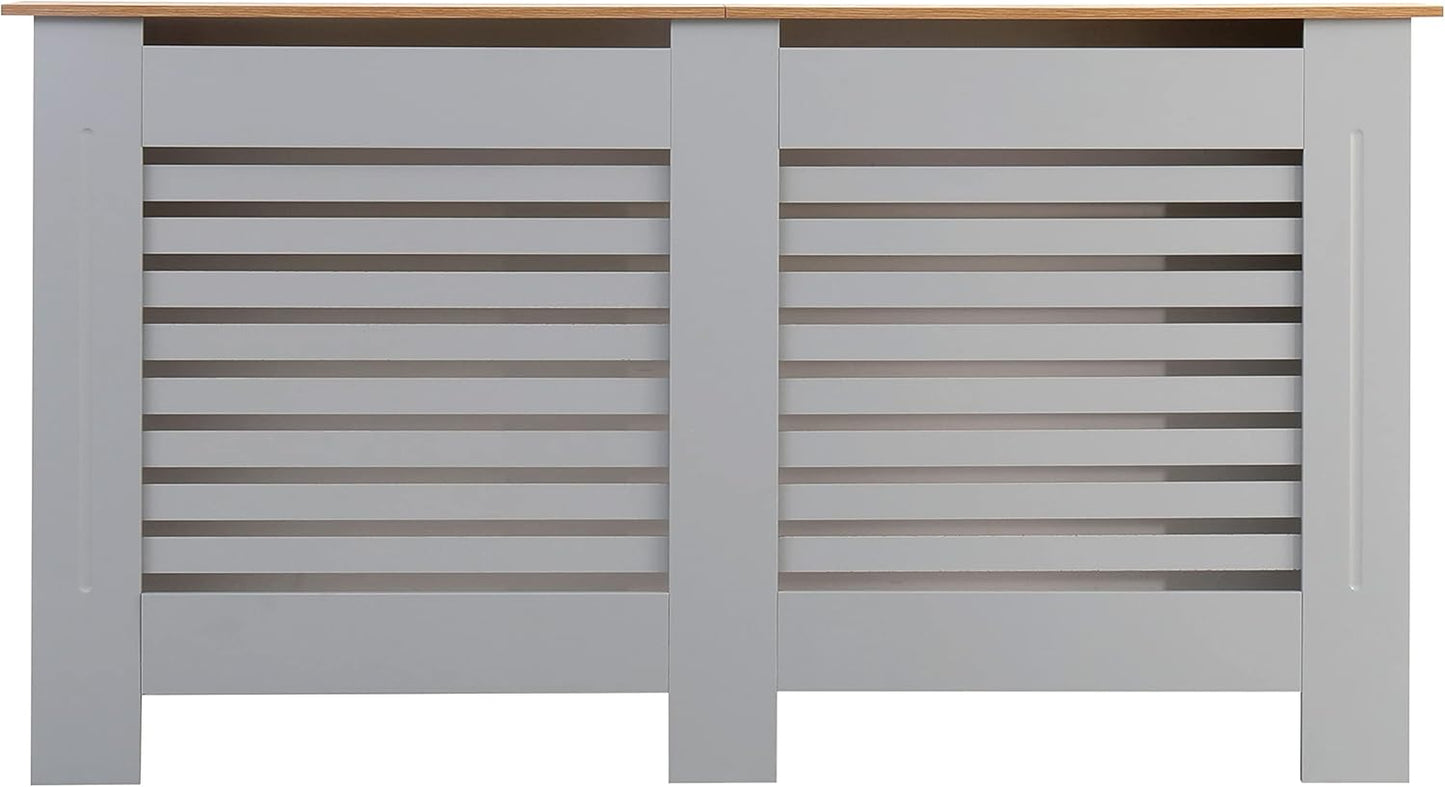 AVC Designs Kensington Radiator Cover Cabinet – Horizontal Slats, 5 Size Options & 5 Colours | Freestanding MDF, Custom Fit