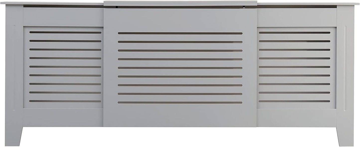 AVC Designs Kensington Radiator Cover Cabinet – Horizontal Slats, 5 Size Options & 5 Colours | Freestanding MDF, Custom Fit