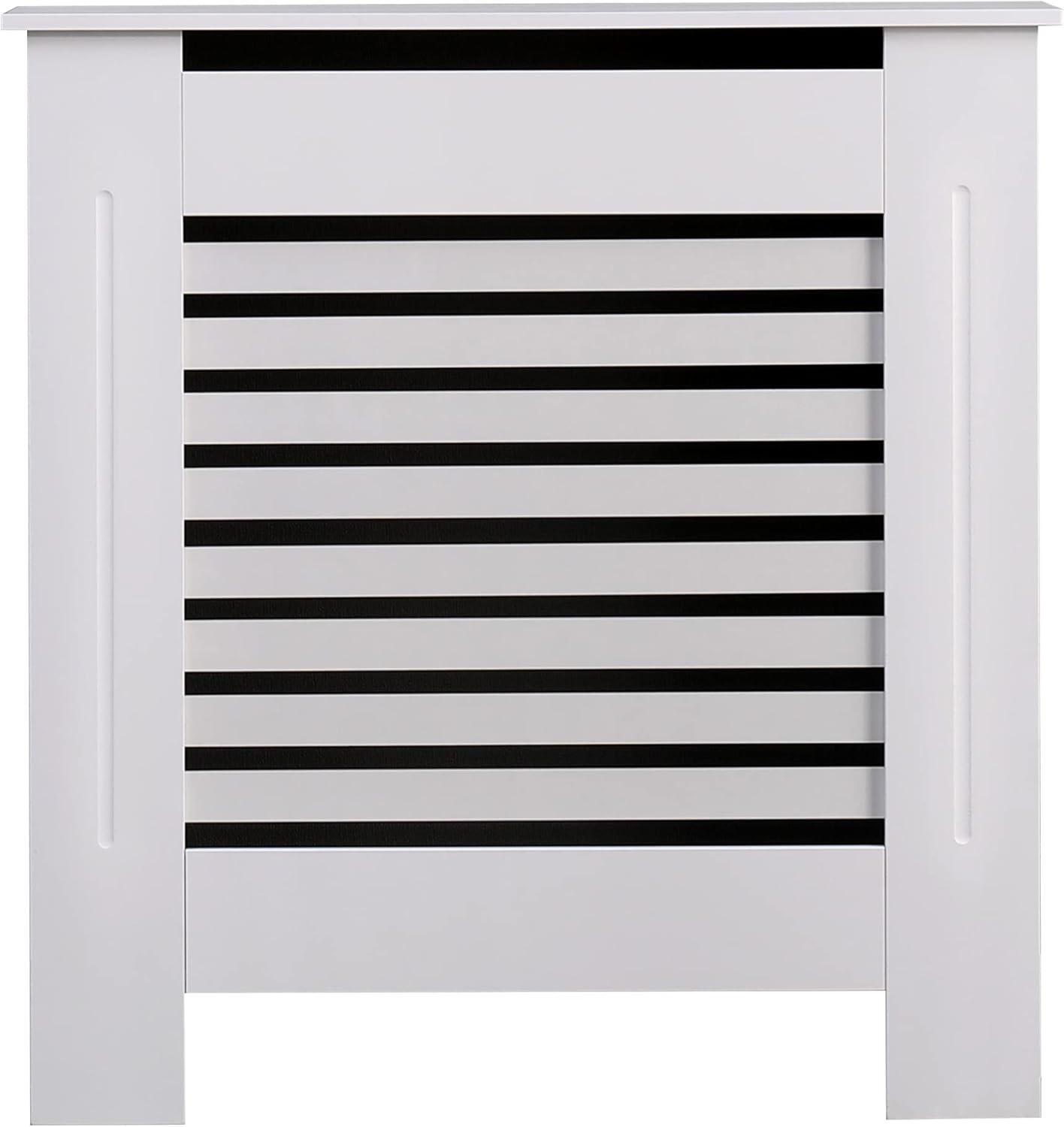 AVC Designs Kensington Radiator Cover Cabinet – Horizontal Slats, 5 Size Options & 5 Colours | Freestanding MDF, Custom Fit