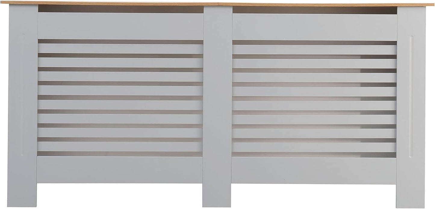 AVC Designs Kensington Radiator Cover Cabinet – Horizontal Slats, 5 Size Options & 5 Colours | Freestanding MDF, Custom Fit