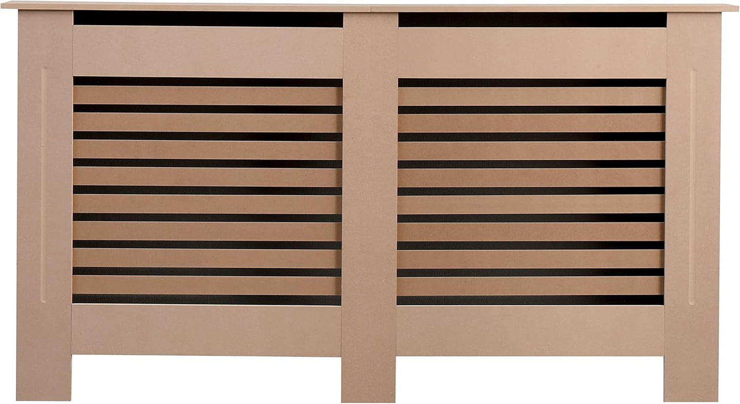 AVC Designs Kensington Radiator Cover Cabinet – Horizontal Slats, 5 Size Options & 5 Colours | Freestanding MDF, Custom Fit
