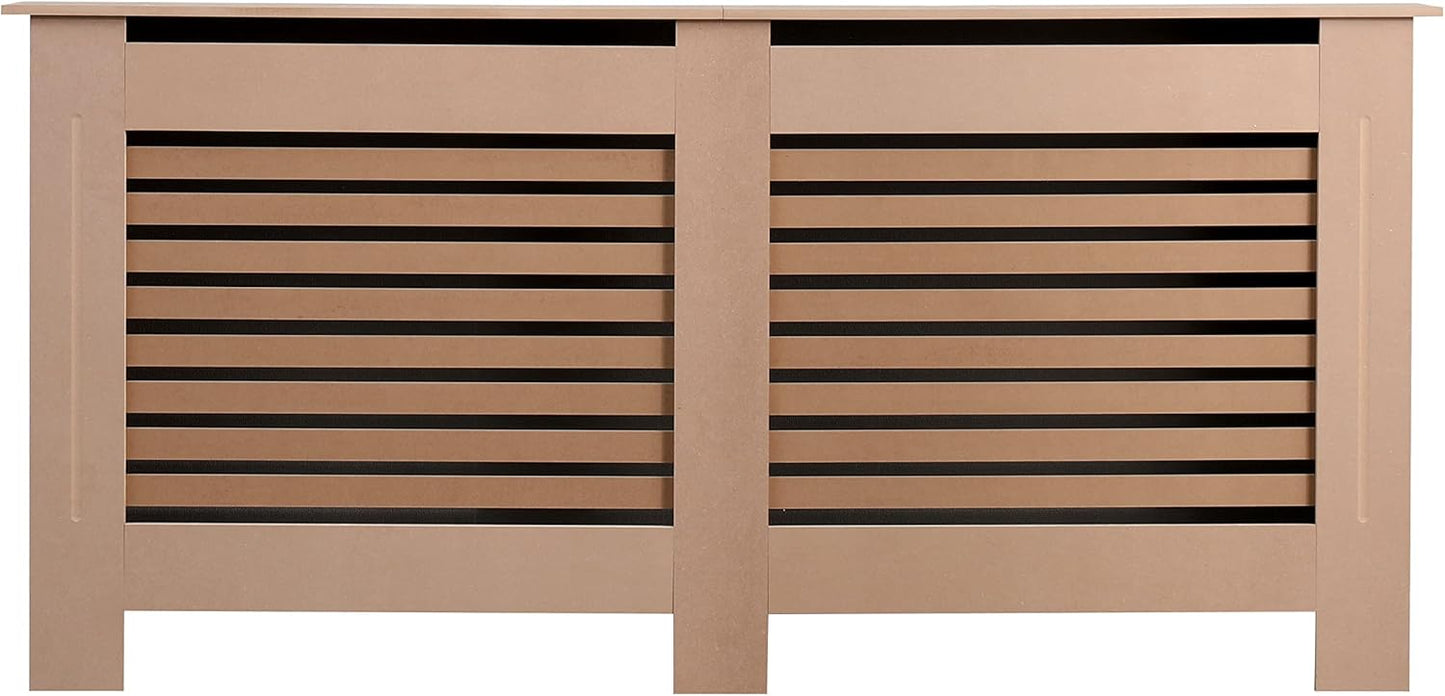 AVC Designs Kensington Radiator Cover Cabinet – Horizontal Slats, 5 Size Options & 5 Colours | Freestanding MDF, Custom Fit