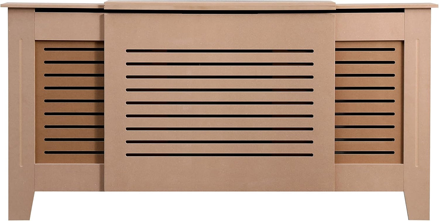 AVC Designs Kensington Radiator Cover Cabinet – Horizontal Slats, 5 Size Options & 5 Colours | Freestanding MDF, Custom Fit