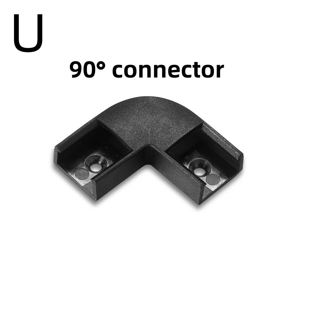 LED Aluminium Profile 0.5M/Pcs, U/V Shape Corner for 5050 2835 LED Strip, Channel Holder in White or Black Cover