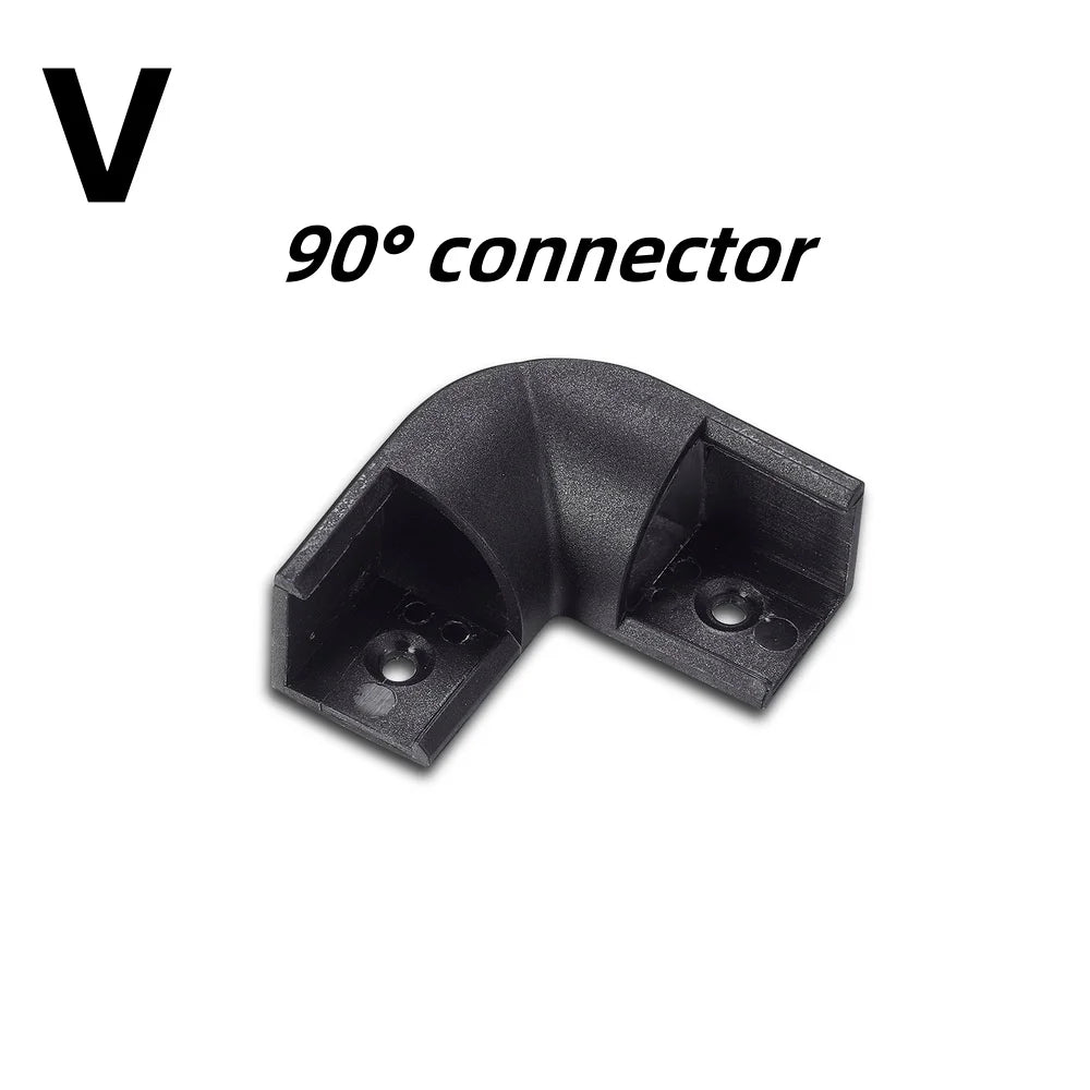 LED Aluminium Profile 0.5M/Pcs, U/V Shape Corner for 5050 2835 LED Strip, Channel Holder in White or Black Cover