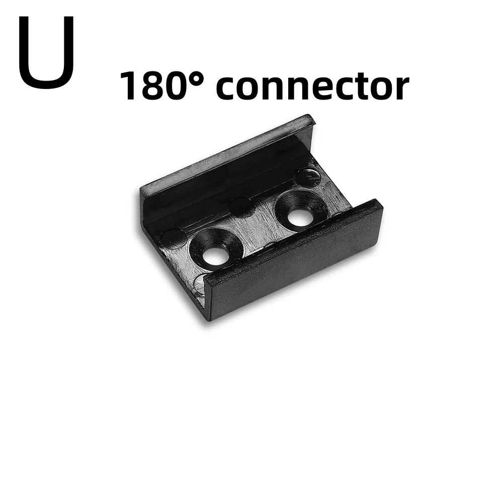 LED Aluminium Profile 0.5M/Pcs, U/V Shape Corner for 5050 2835 LED Strip, Channel Holder in White or Black Cover