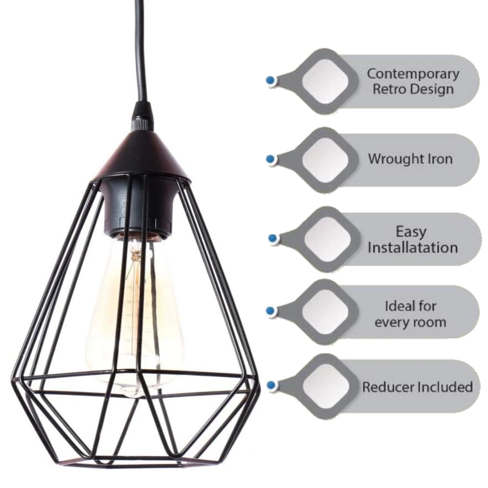 Vintage / Industrial Style Geometric  Metal Lamp Shade Lampshade
